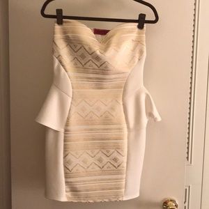 BooHoo strapless dress